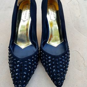 Ted Baker London Suede Studded Benzi Pumps